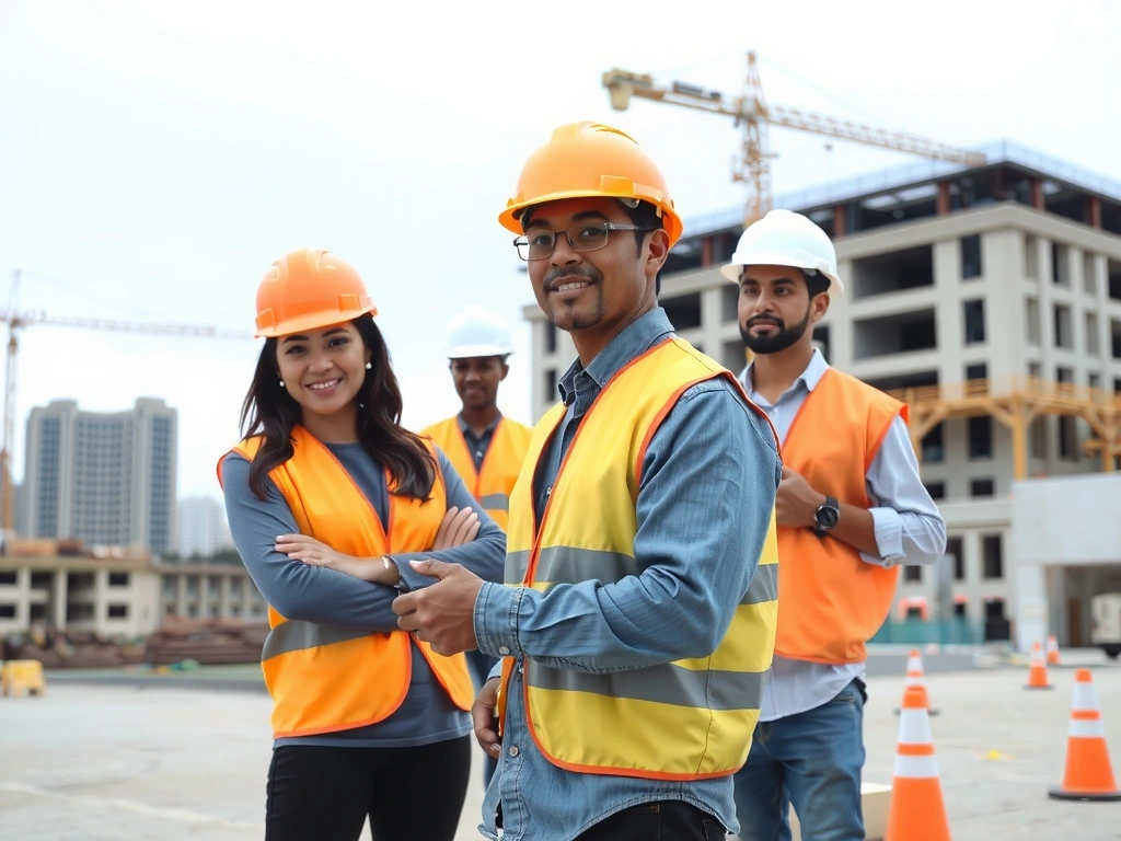 ConstructBase construction team at work on a modern building project in Manila