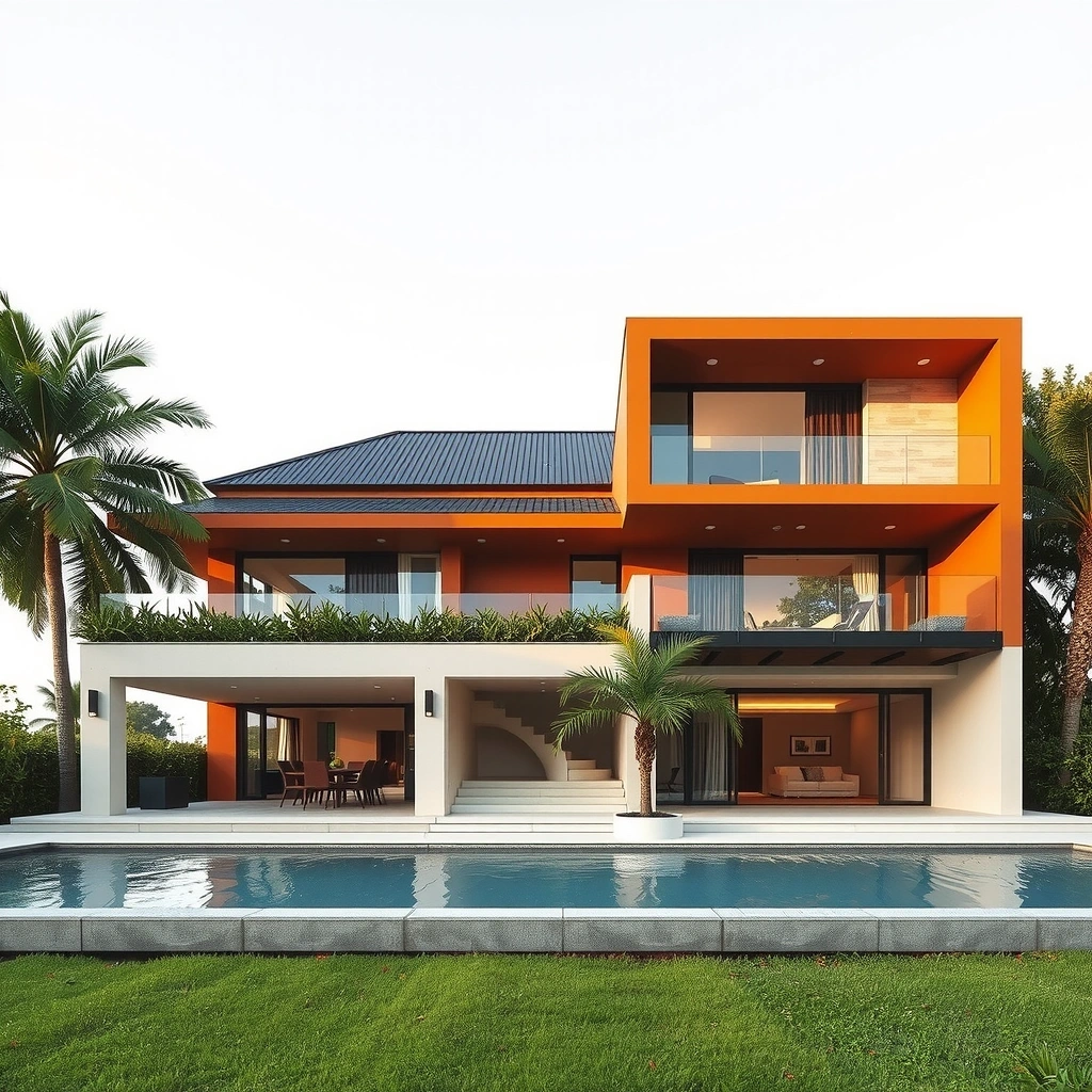Modern residential construction project in Philippines