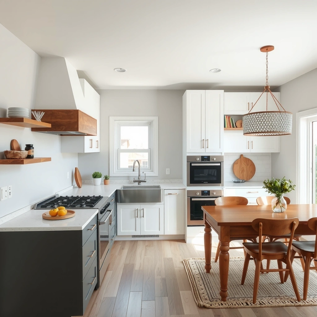 Home renovation and remodeling project, before and after transformation